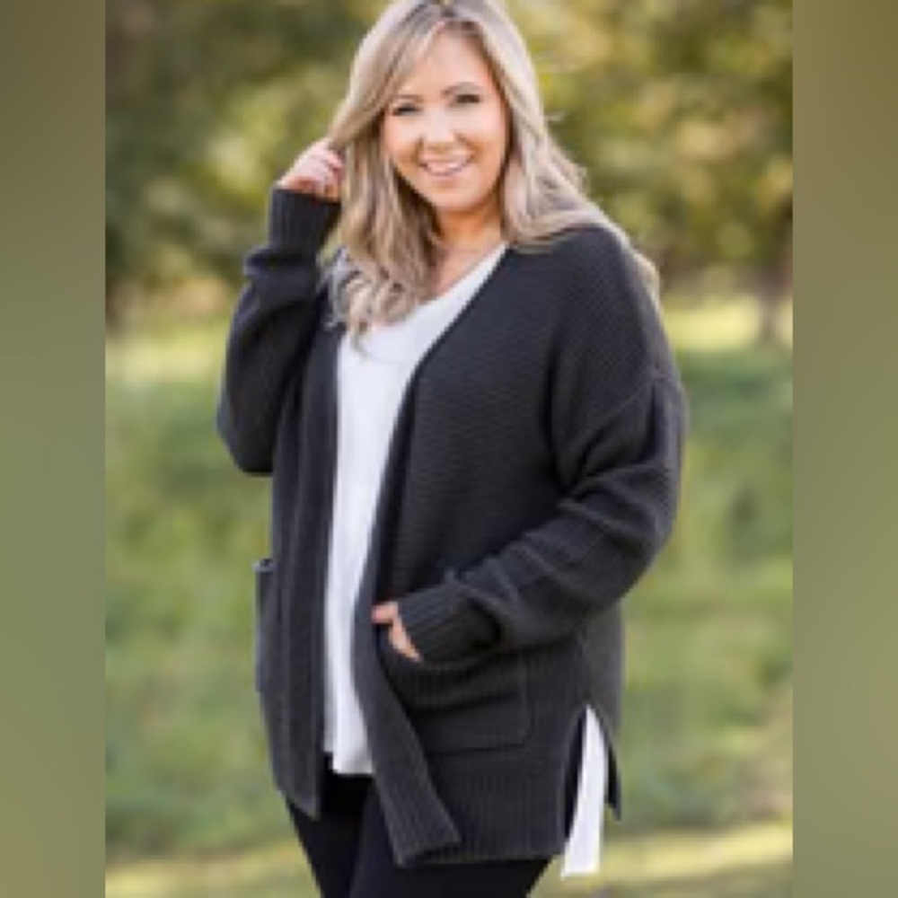 Because I Found You Cardigan, Ash Grey
